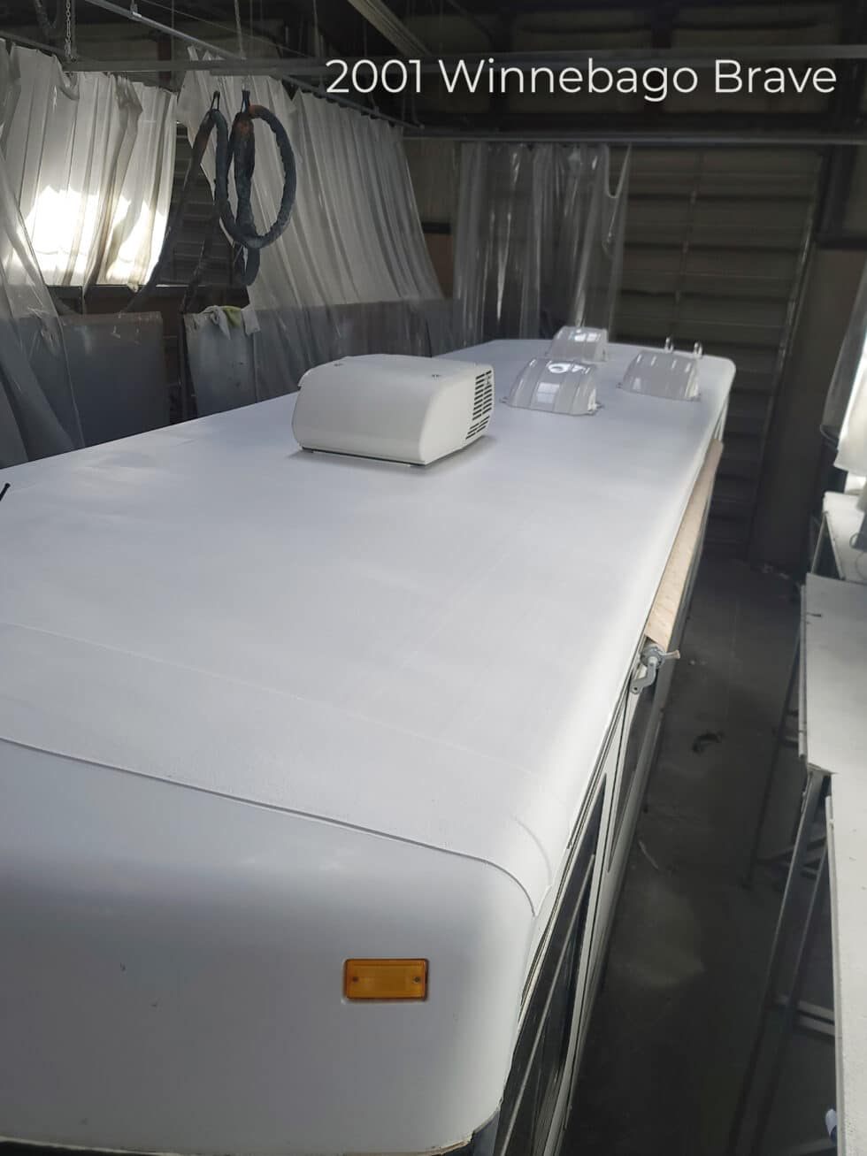 Winnebago Journey (Class A RV) after roof repair