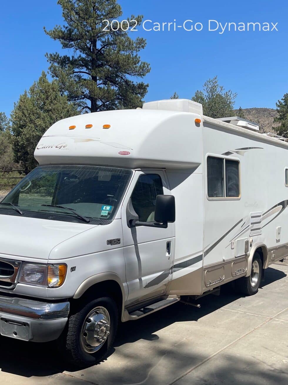 class c rv in arizona getting roof repaired