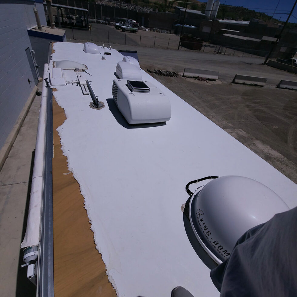 A Class A RV before AZ RV Roof repair