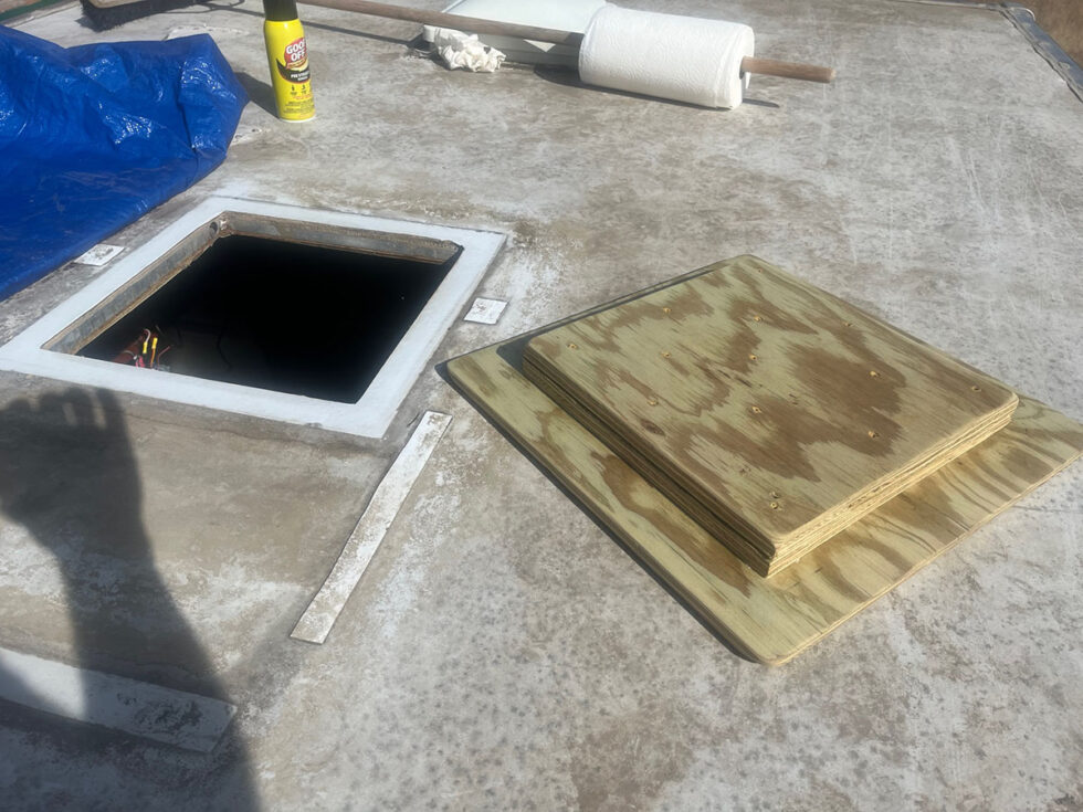 rv roof repair special project