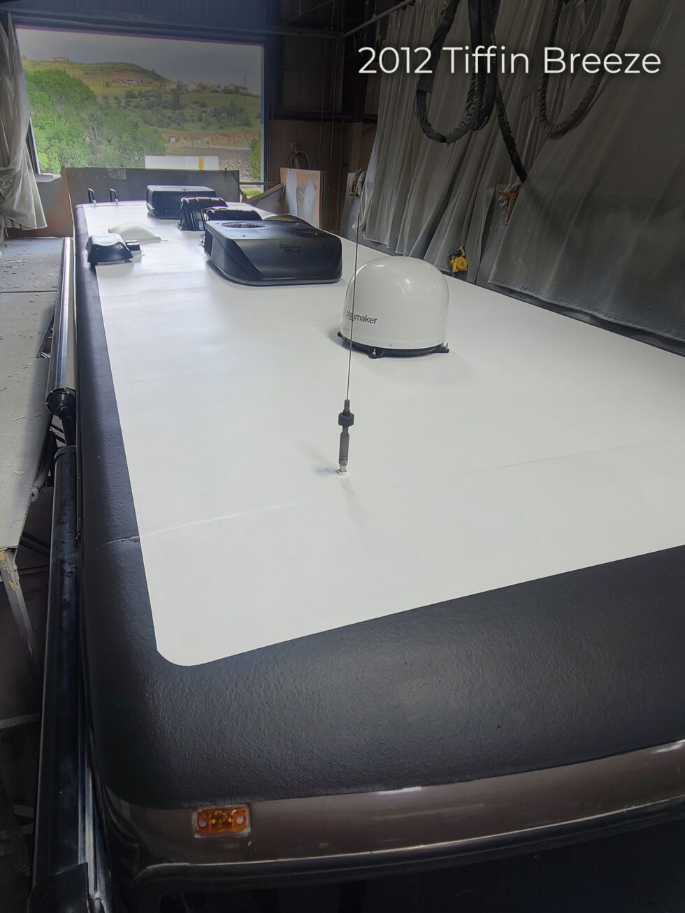 2012 Tiffin Breeze Motorhome in the shop