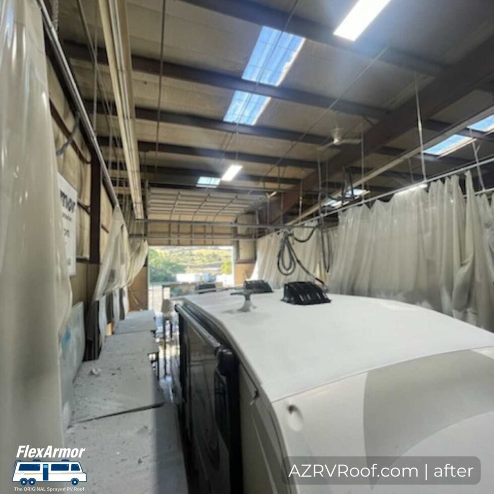 rv roof with flexarmor roof