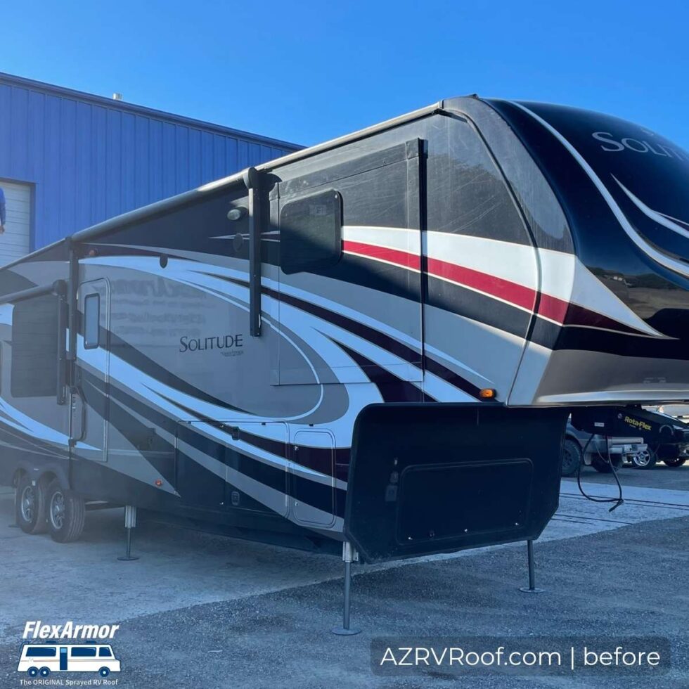rv parked outside AZ RV Roof