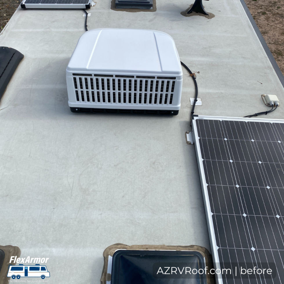 class c rv with new flexarmor roof