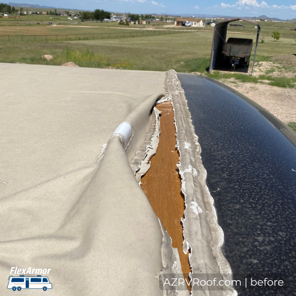 Fleetwood Feliz RV in Prescott Shop for new RV Roof