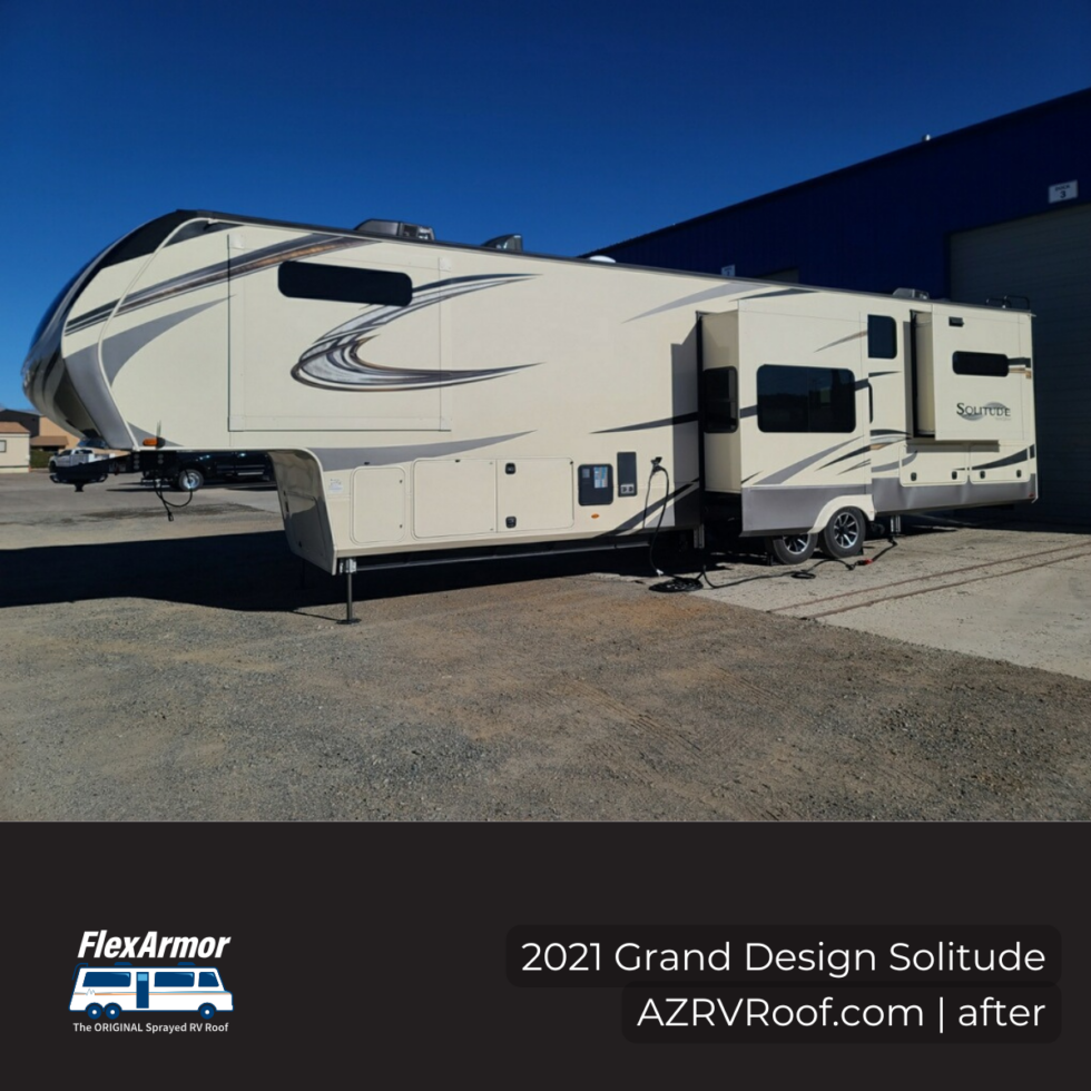 rv in shop for a new roof